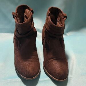 Brown Suede Ankle Boots